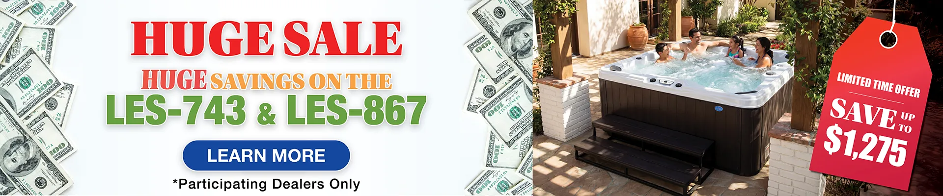 Calspas hot tub being used in a family setting - Goldsboro